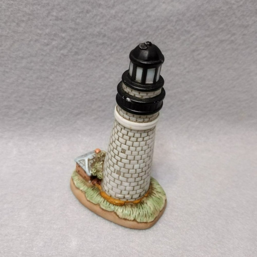 Geo Z Lefton Lighthouse Figurine Miniature Vintage Light House Nautical Coastal